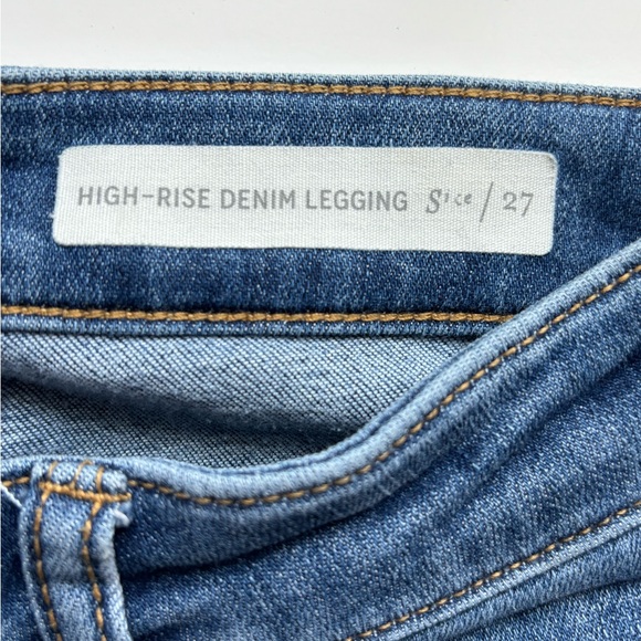 PILCRO and the letterpress for ANTHROPOLOGIE High Rise Denim Leggings Size 27 - Picture 9 of 13